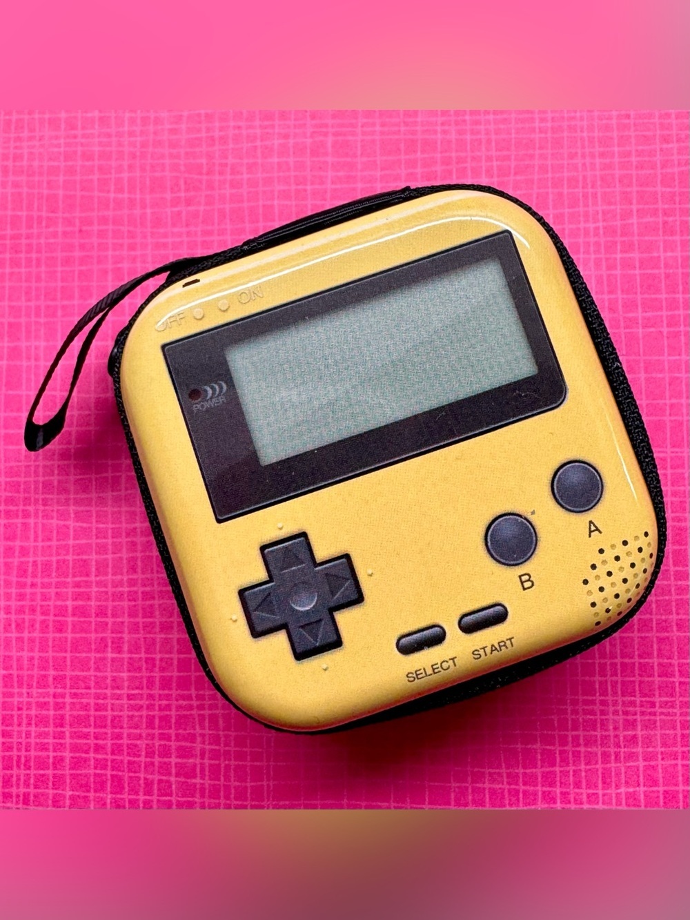 New Retro 90s Style Nintendo Game Boy Theme Earbuds Case Holder Coin Purse 2.75”